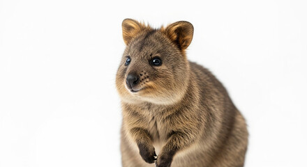 Obraz premium close up of a chipmunk on white