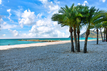 Altea, relaxed summer day with sea view and calm atmosphere under the palm trees, ideal for retreat...