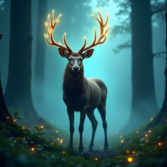 deer in the woods