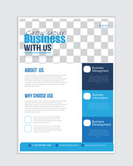 business flyer design creative and modern layout.