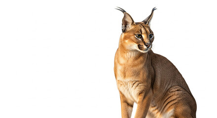 the tiger isolated on white