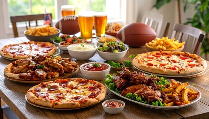 Football party spread