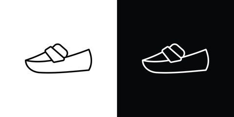 Loafer icon line symbol concept, vector illustration