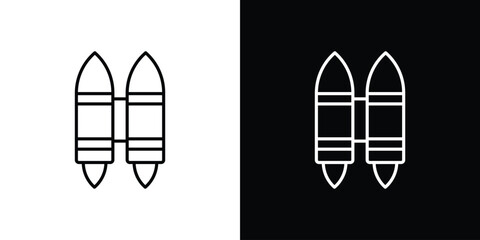 Jetpack icon line symbol concept, vector illustration