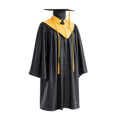 Graduation Cap Gown Set Mockup 