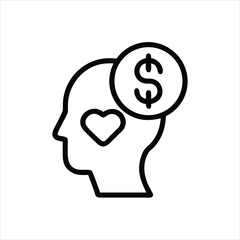 Clean Vector Outline Icon for Behavior and Social Dynamics