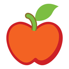 vector illustration of an apple
