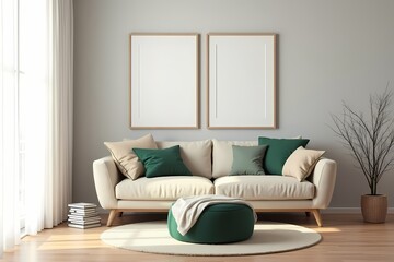 Fototapeta premium modern living room with sofa