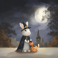 ハロウィン：ウサギ