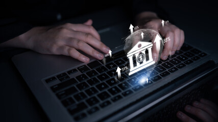 Digital banking innovation integrates finance and technology to enhance online banking, mobile...