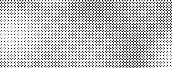 Monochrome halftone background with dots