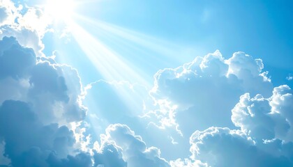 Light Filtering Through Translucent Clouds, Atmospheric Clarity