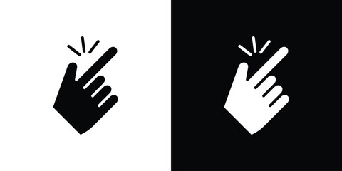 Easy icon in flat style, filled black symbol