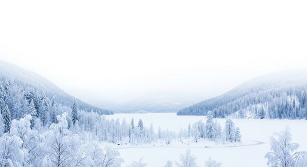 winter landscape in the mountains