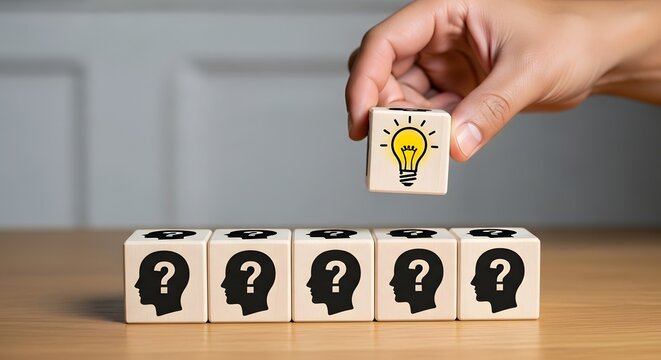 Idea generation creativity innovation problem solving solution thinking lightbulb concept mind - Powered by Adobe