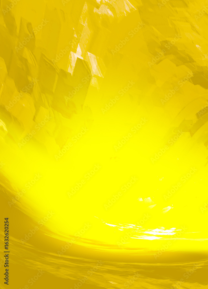 Poster abstract vibrant yellow composition with dynamic effects and textures