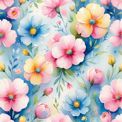 Watercolor Pastel Pattern Design