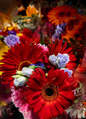 Beautiful multi colors bouquet of of flowers looking gorgeous.