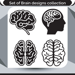 Brain Design Collection Human Anatomy and Neurology Concepts Creative Brainstorming Designs