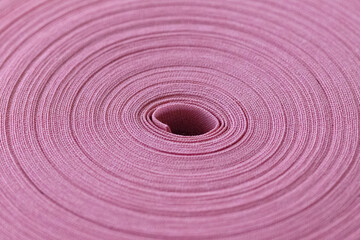 Rolled cotton knit fabric 