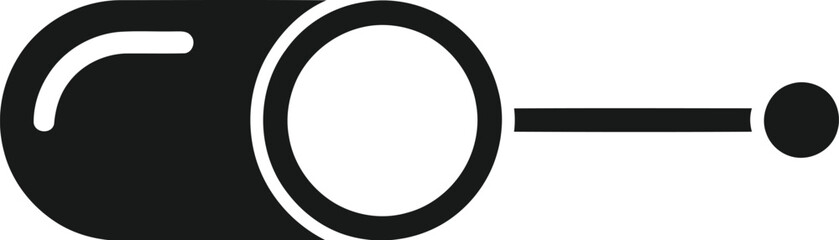 Vector art of toggle switch that allows users to turn a setting or off with a simple slide or tap action