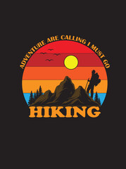 Hiking T shirt Design