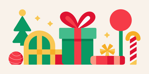 Obraz premium christmas birthday hybrid gifts celebration