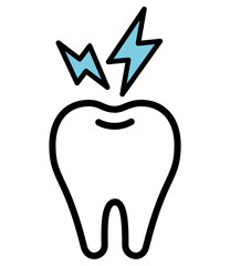 歯のアイコンイラストじんじん