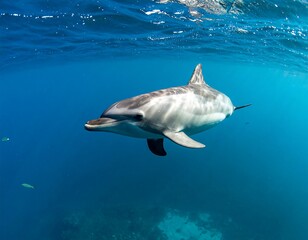 Obraz premium Dolphin swimming in the ocean