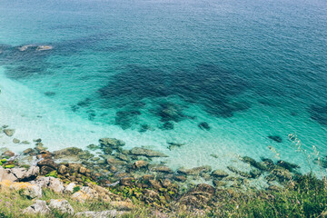 cies islands northern spain biospehere protected very clear turquoise waters and mountains