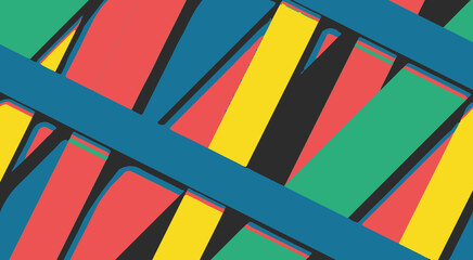 Abstract vibrant colorful geometric shapes background