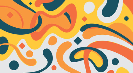 Abstract vibrant colorful geometric shapes background