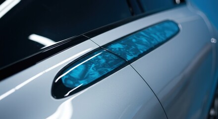 Modern car side panel detail
