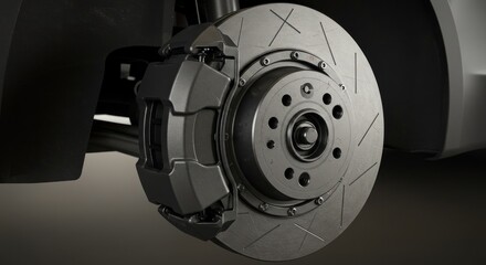 Modern vehicle brake rotor and caliper