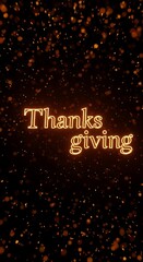 Warm, glowing message of thanks for giving.
