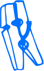 Drawing of a hole puncher, representing stationery tools or classroom equipment in a minimalist outline.