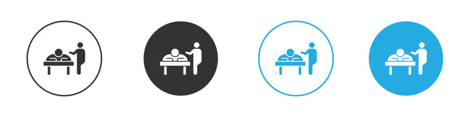 Massage icon in editable flat vector in black and white