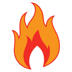 Collection of hand drawn fire flames with crayon, pastel, chalk or pencil texture. Grunge elements in sketch style. Yellow vector illustration isolated on a white background