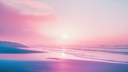 Vivid sunset at the beach.