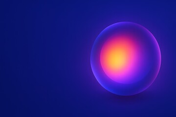 Glowing Sphere Highlight with Digital Connection for Global Networks and Data