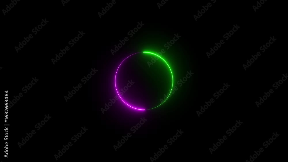 Poster abstract background web neon circle pattern,light animation. led glowing light. retro neon blue and 