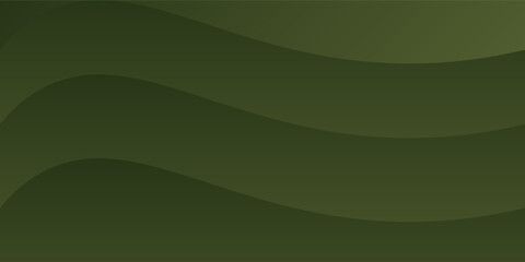 Dark green abstract vector background with smooth layered waves. Elegant modern design ideal for nature-themed branding, presentations, and web graphics
