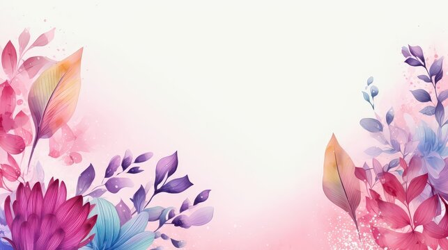 Abstract floral background with soft pastel tones and delicate colors, perfect for illustrating flat designs.