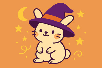 A Halloween capybara clipart set featuring adorable animals dressed as a ghost, witch, mummy, pumpkin, and candle, amidst a humorous spooky bara illustration complete with pumpkins, candles, stars