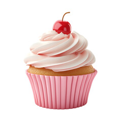 3D Icon of Cupcake PNG