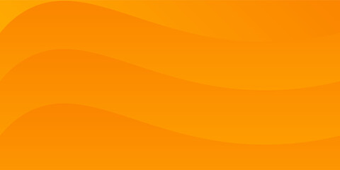 Vector illustration of abstract wavy layers in a vibrant golden orange gradient. The smooth, flowing shapes create an energetic and modern background texture