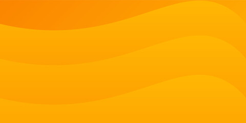 Vector illustration of abstract wavy layers in a vibrant orange gradient. The smooth, flowing shapes create an energetic and modern background texture