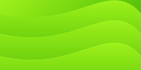 Vivid green abstract background with flowing wavy shapes and smooth gradient layers. Perfect for eco-friendly, natural, or fresh modern design concepts