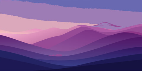 Soft flowing lavender and lilac gradient banner with gentle curved elements ideal for elegant backgrounds and creative designs