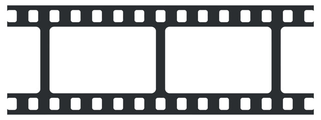 Filmstrip Frame Template with Transparent Background for Photography and Videography Projects, Seamless Design